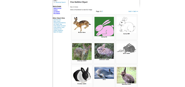 cute rabbit clipart. Free Rabbit Clipart